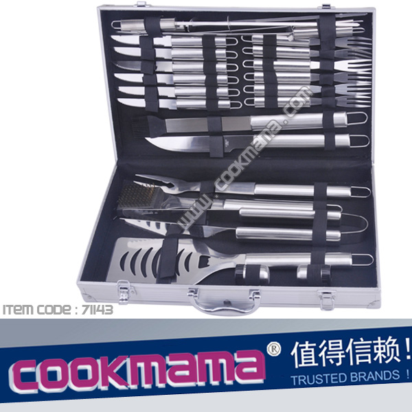 24pcs stainless steel barbecue tool set
