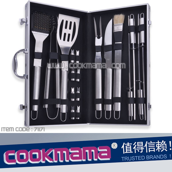 18pcs stainless steel bbq tools