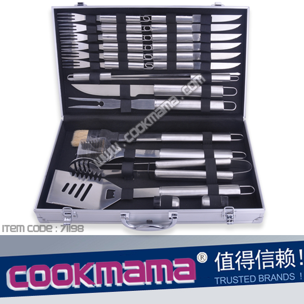 22pcs stainless steel barbecue set