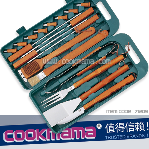 18pcs bbq tools with storage case