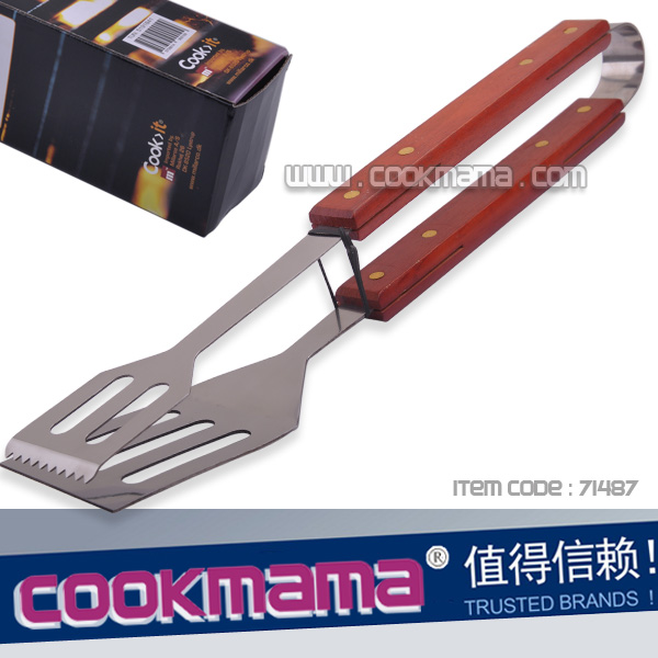 2 in 1 spatula tong bbq tools