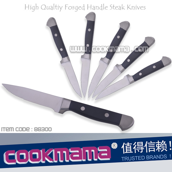 6pcs forged handle steak knife