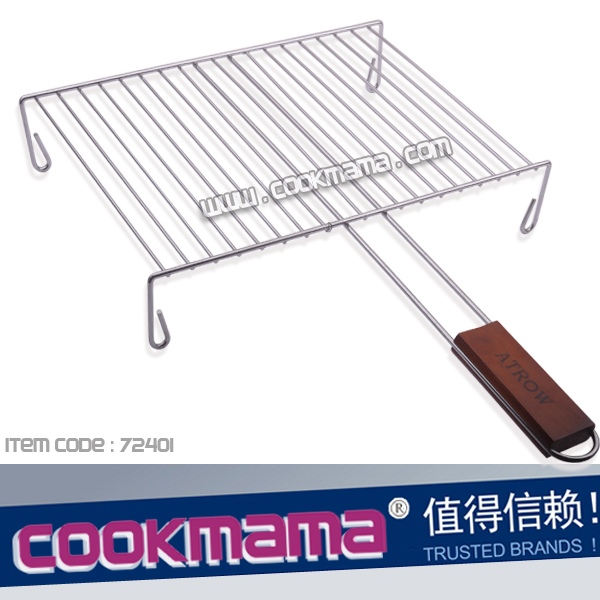 chrome plated bbq wire basket with feet