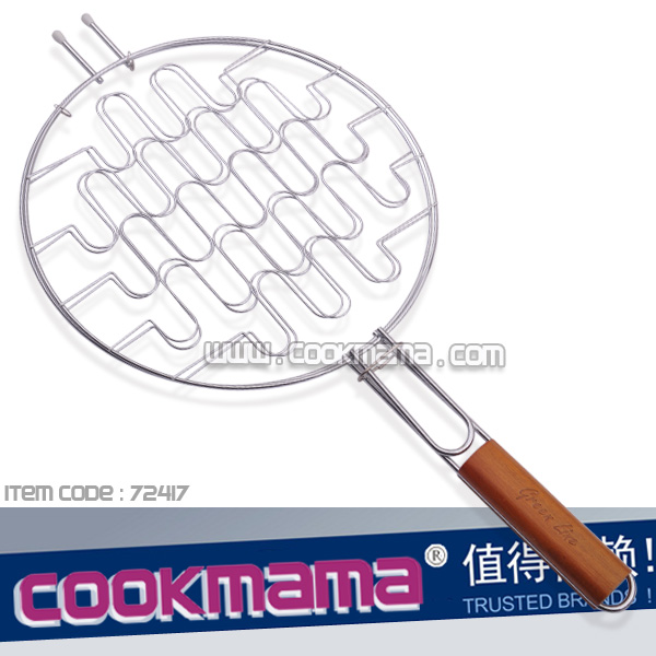 Flexible grill basket,chorme plated,stainless steel,non-stick