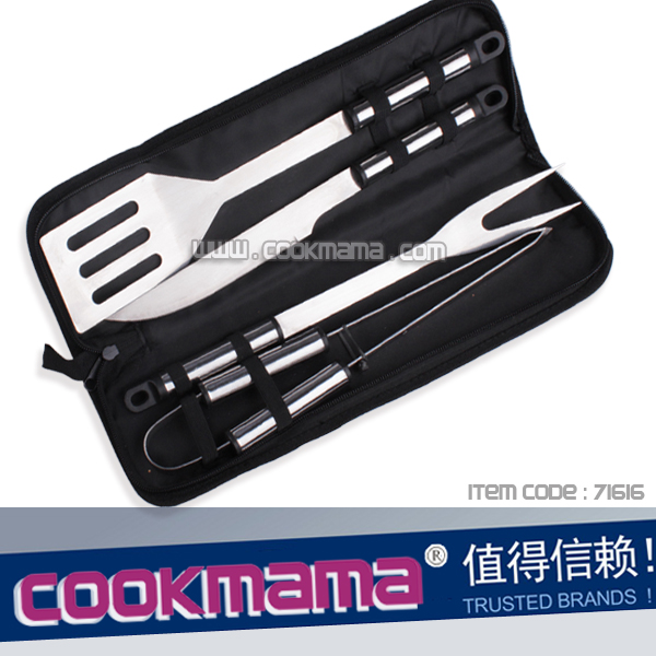 4pcs barbecue grill tool set with bag