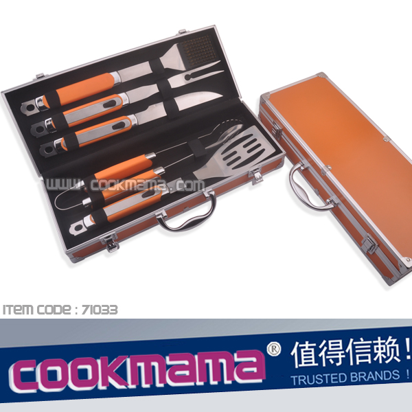 5pcs stainless steel Barbecue set,Barbecue tools set